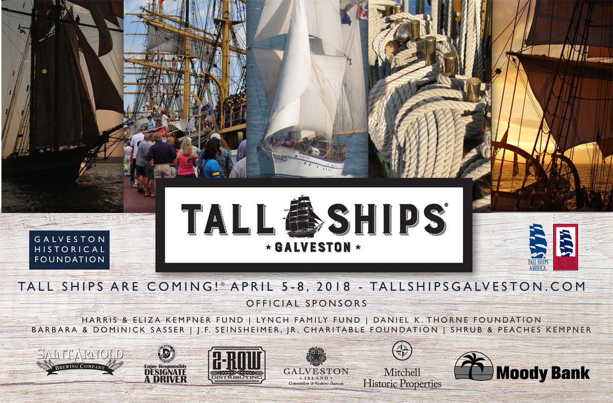 tall ships 1024x674 Tall Ships Are Coming!® Tall Ships® Galveston Sets Sail For New Maritime Festival April 5 8, 2018 photo tall ships 1024x674 Tall Ships Are Coming!® Tall Ships® Galveston Sets Sail For New Maritime Festival April 5 8, 2018